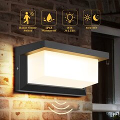 LED-välisvalgusti liikumisanduriga Decmay цена и информация | Уличное освещение | kaup24.ee