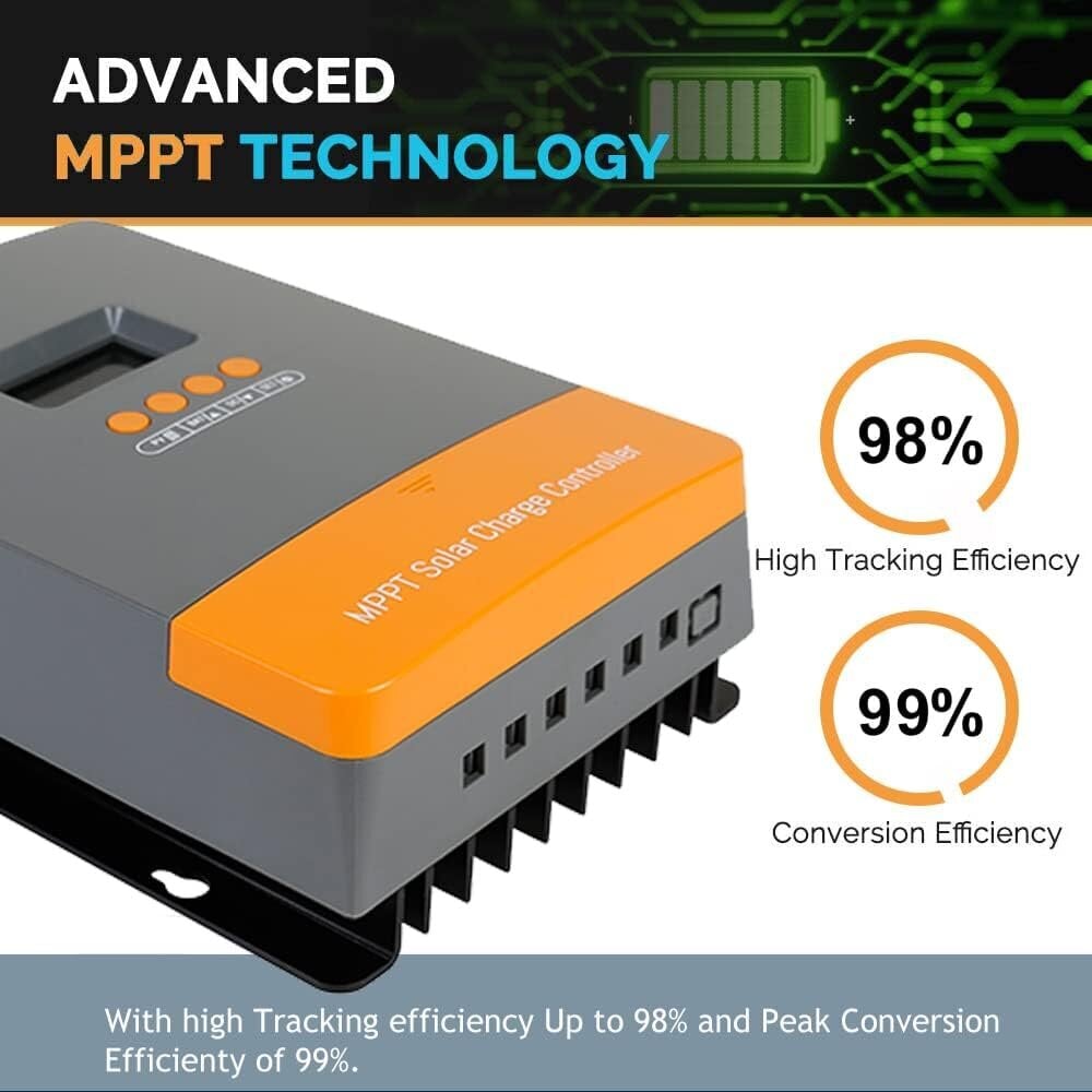PowMr 60AMP MPPT laadimiskontroller hind ja info | Päikeseenergiajaamade osad | kaup24.ee