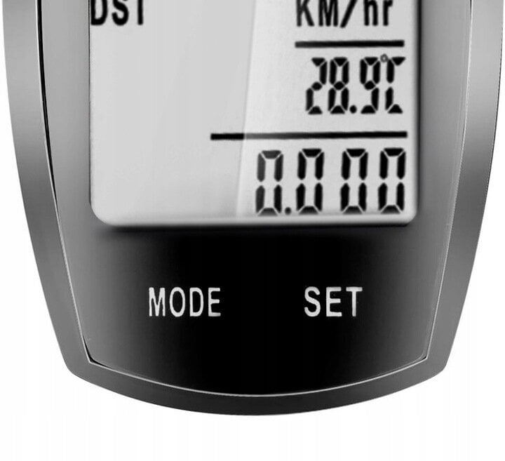 Juhtmeta rattakompuuter Trizand LR18667, must hind ja info | Rattakompuutrid, spidomeetrid | kaup24.ee