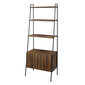 Raamaturiiul Walker Edison Industrial Dark Walnut hind ja info | Riiulid | kaup24.ee