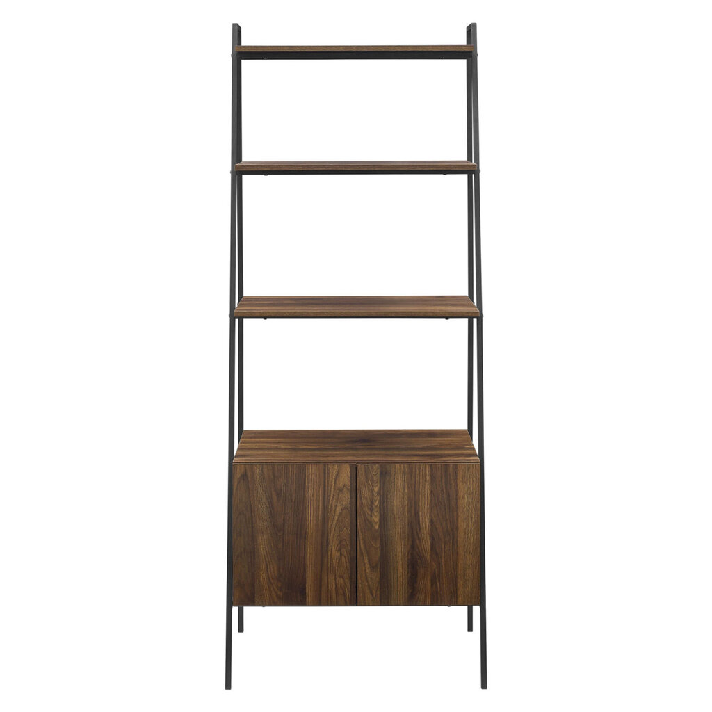 Raamaturiiul Walker Edison Industrial Dark Walnut цена и информация | Riiulid | kaup24.ee