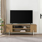 TV alus Walker Edison Modern Coastal Oak/White цена и информация | TV alused | kaup24.ee