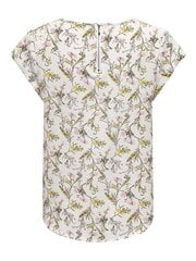 ONLY женская блузка 15161116*09, белый/желтый 5715424584979 цена и информация | Женские блузки, рубашки | kaup24.ee