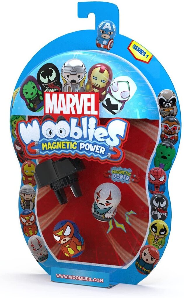 Wooblies Marvel Random Figuurid 2-pack + kanderakett hind ja info | Poiste mänguasjad | kaup24.ee