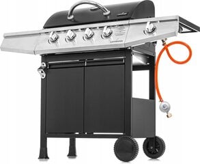 Gaasigrill Lehmann Ohio, 128x50 cm, must hind ja info | Grillid | kaup24.ee