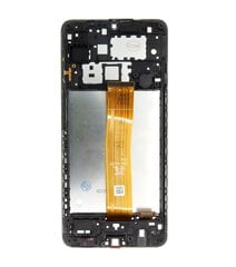 LCD display + Touch Unit + Front Cover for Samsung A125 Galaxy A12 Black цена и информация | Запчасти для телефонов и инструменты для их ремонта | kaup24.ee