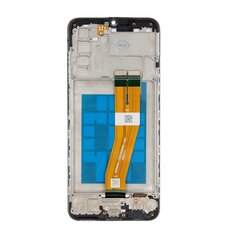 LCD display + Touch Unit + Front Cover for Samsung A037F Galaxy A03s Black цена и информация | Запчасти для телефонов и инструменты для их ремонта | kaup24.ee