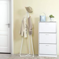 Põrandal seisev riidenagi, valge цена и информация | Вешалки для одежды | kaup24.ee