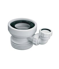 WC ühendus 90-110 mm, L-120 mm, lisaühendusega 40 mm hind ja info | WC-poti tarvikud | kaup24.ee