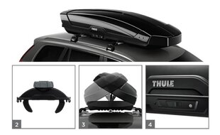 Katuseboks Thule Motion XT XL, must цена и информация | Багажники на крышу | kaup24.ee