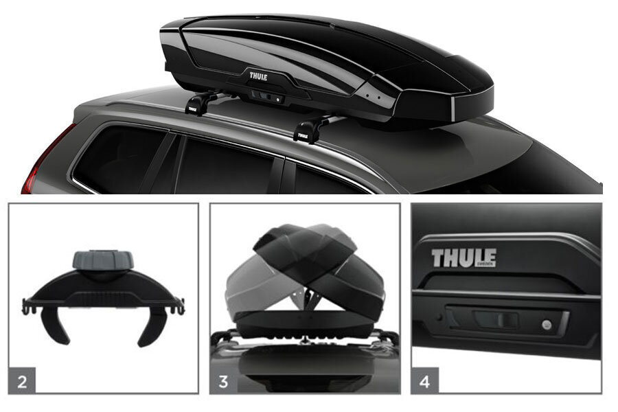 Katuseboks Thule Motion XT L, must hind ja info | Katuseboksid | kaup24.ee