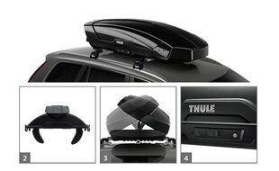 Багажный бокс на крышу автомобиля Thule Motion XT M, серый цена и информация | Багажники на крышу | kaup24.ee