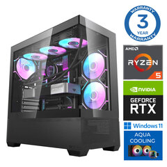 Intop Aqua Ryzen 5 7600X 32GB DDR5 1TB SSD M.2 NVME RTX4060 8GB WIN11 hind ja info | Lauaarvutid | kaup24.ee