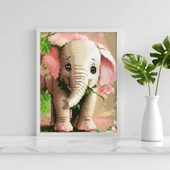 Teemantmosaiik Elephant Oh Art!, 20x30 cm hind ja info | Teemantmaalid, teemanttikandid | kaup24.ee