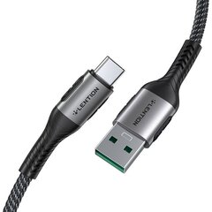 USB-A to USB-C cable Lention 6A, 1m (black) цена и информация | Кабели для телефонов | kaup24.ee