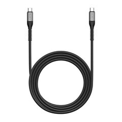 USB-C to USB-C cable Lention 60W, 2m (black) цена и информация | Borofone 43757-uniw | kaup24.ee