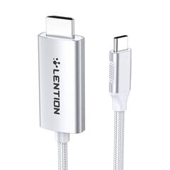 Lention USB-C to 4K60Hz HDMI cable, 3m (silver) цена и информация | Кабели для телефонов | kaup24.ee