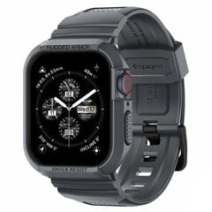 Spigen Rugged Armor Pro Case for Apple Watch 4 | 5 | 6 | 7 | 8 | 9 | SE (44 | 45 mm) - Dark Gray hind ja info | Nutikellade ja nutivõrude tarvikud | kaup24.ee