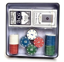 Komplekt pokkeri mängimiseks Poker Chips, 100 žetooni цена и информация | Азартные игры | kaup24.ee