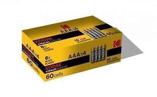 Patareid Kodak Xtralife AAA 1.5V 60tk цена и информация | Батареи | kaup24.ee