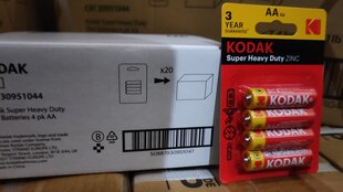 Patareid Kodak R6 /AA 1.5V bl.4 80 tk hind ja info | Patareid | kaup24.ee