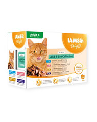 IAMS Cat Delights linnu-, lamba- ja kalakonservid, 12x85 g hind ja info | Konservid kassidele | kaup24.ee