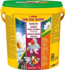 Корм для рыб Sera Goldy Color Spirulina Nature, 10 л цена и информация | Корм для живой рыбы | kaup24.ee