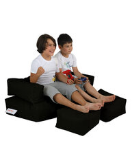 Kott-tool Kids Double Seat Pouf, must цена и информация | Кресла-мешки и пуфы | kaup24.ee