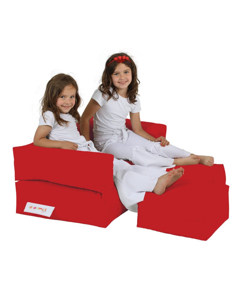 Kott-tool Kids Double Seat Pouf, punane hind ja info | Kott-toolid, tumbad, järid | kaup24.ee