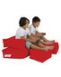 Kott-tool Kids Double Seat Pouf, punane hind ja info | Kott-toolid, tumbad, järid | kaup24.ee