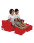 Kott-tool Kids Double Seat Pouf, punane hind ja info | Kott-toolid, tumbad, järid | kaup24.ee