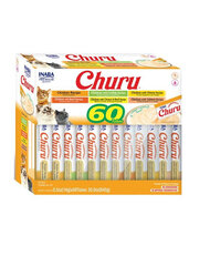 Inaba Churu Variety maiused kassidele kanaga, 60x14 g hind ja info | Maiustused kassidele | kaup24.ee