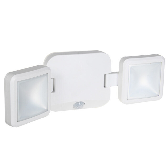 LED prožektor topeltpatareiga, külm valge, 480 lm hind ja info | Aia- ja õuevalgustid | kaup24.ee