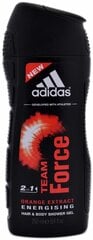 Dušigeel Adidas Team Force meestele 250 ml цена и информация | Парфюмированная косметика для мужчин | kaup24.ee