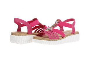 Naiste kingad Rieker 16693, roosad hind ja info | Naiste sandaalid | kaup24.ee
