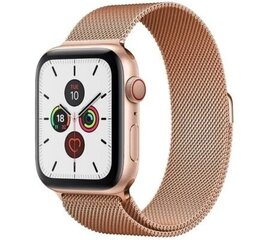 Apple Watch Metall Rihm 42/44/45/49, Roosa Kuld цена и информация | Смарттехника и аксессуары | kaup24.ee