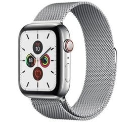 Apple Watch Metall Rihm 42/44/45/49, Hõbe цена и информация | Смарттехника и аксессуары | kaup24.ee