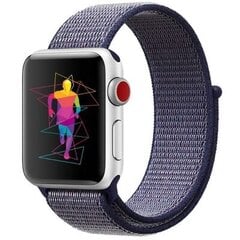 Ремешок Apple Watch из нейлона 38/40/41 - Midnight Blue цена и информация | Смарттехника и аксессуары | kaup24.ee