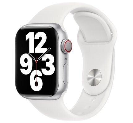 Apple Watch Silikoon Rihm 42/44/45/49 (S/M), Valge цена и информация | Nutiseadmed ja aksessuaarid | kaup24.ee