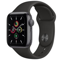 Apple Watch Silikoon Rihm 38/40/41 (S/M), Must цена и информация | Смарттехника и аксессуары | kaup24.ee