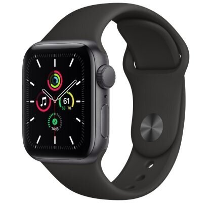 Apple Watch Silikoon Rihm 38/40/41 (S/M), Must цена и информация | Nutiseadmed ja aksessuaarid | kaup24.ee