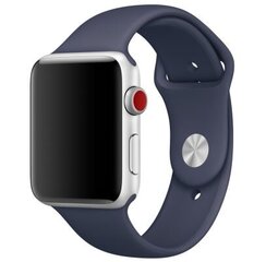 Apple Watch Silikoon Rihm 42/44/45/49 (S/M), Midnight Blue hind ja info | Nutiseadmed ja aksessuaarid | kaup24.ee
