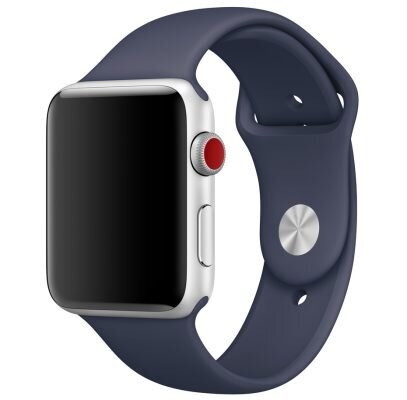 Apple Watch Silikoon Rihm 42/44/45/49 (S/M), Midnight Blue цена и информация | Nutiseadmed ja aksessuaarid | kaup24.ee