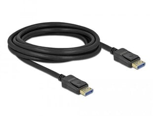 Delock, DisplayPort 2.0, 3 m hind ja info | Kaablid ja juhtmed | kaup24.ee