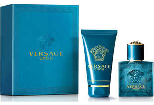 Подарочный комплект для мужчин Versace Eros: туалетная вода EDT, 30 мл + гель для душа, 50 мл цена и информация | Мужские духи | kaup24.ee