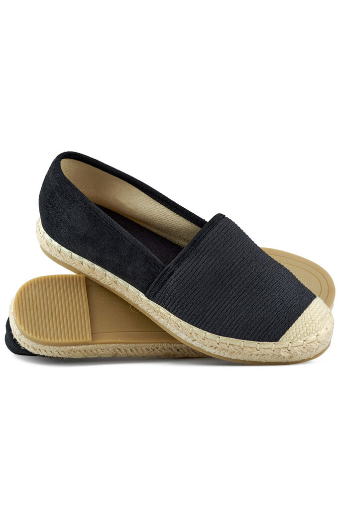 Espadrillid naistele 5403-21, must hind ja info | Naiste kingad | kaup24.ee