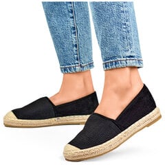 Espadrillid naistele 5403-21, must цена и информация | Женские туфли | kaup24.ee