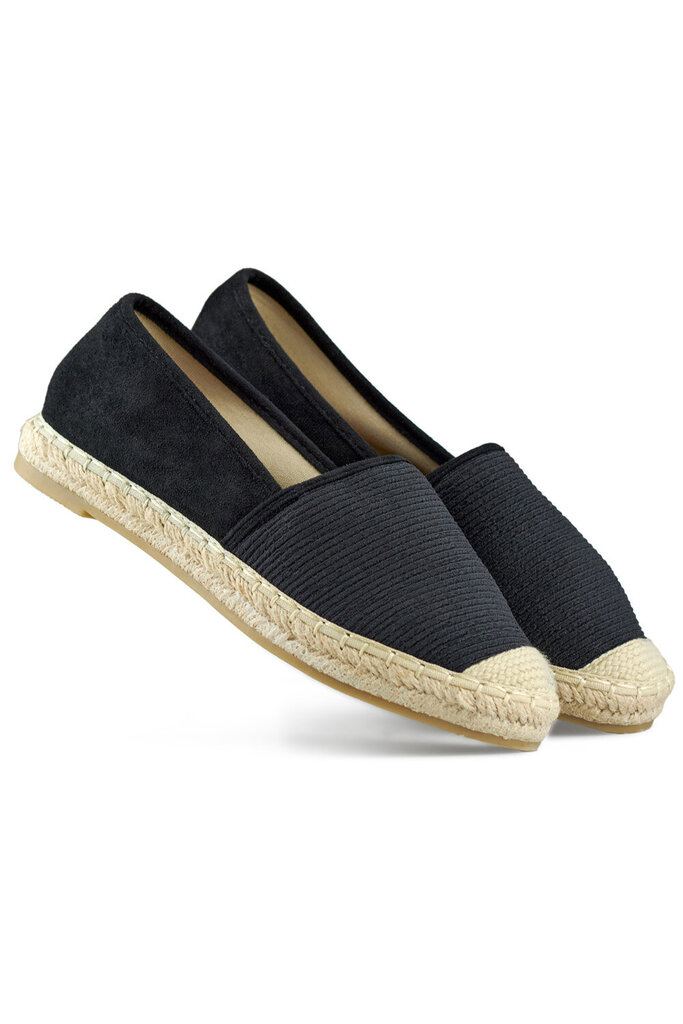 Espadrillid naistele 5403-21, must hind ja info | Naiste kingad | kaup24.ee