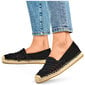 Espadrillid naistele, must hind ja info | Naiste kingad | kaup24.ee