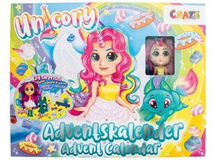Advendikalender Craze Unicorn, ükssarvik CR-22063 hind ja info | Tüdrukute mänguasjad | kaup24.ee